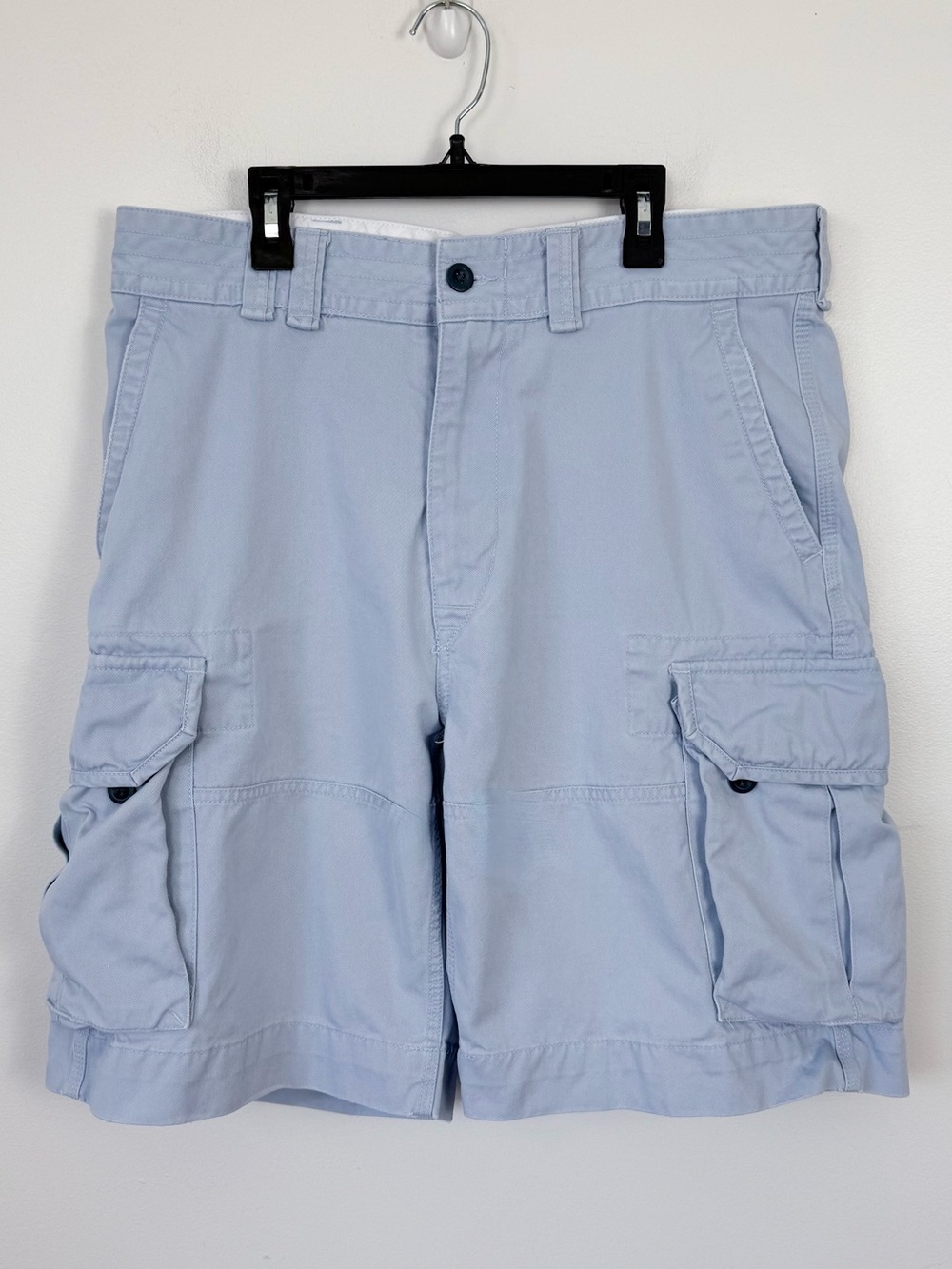 Vintage Polo Ralph Lauren Light Blue Cargo Shorts Size 34 10” Inseam